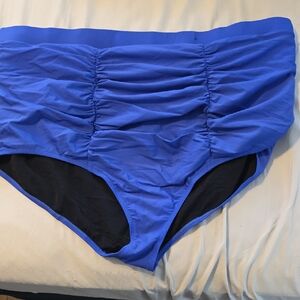 Torrid Royal Blue Ruched Bikini Bottom